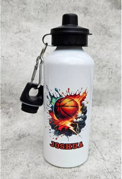 Personalised Basketball Aluminium Reusable Drinks Water Bottle