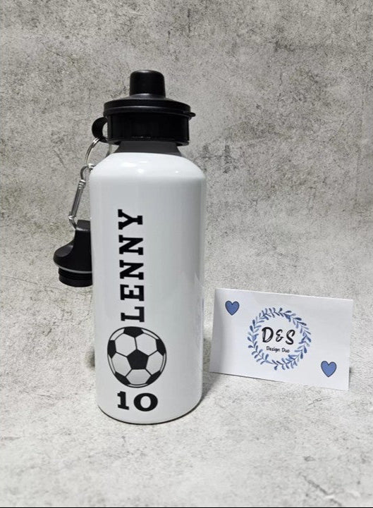 Personalised Football Aluminium Reusable Drink Water Sport Bottle