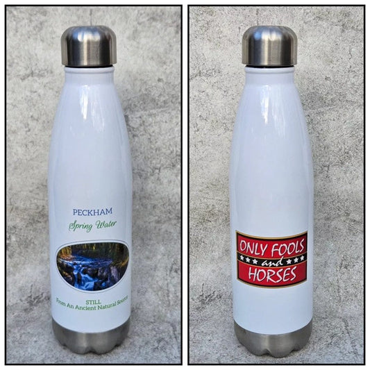 Peckham Spring Water: Only Fools & Horses Bowling Pin Shaped Drinks Bottle