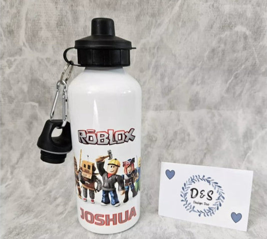 Personalised Roblox Aluminium Reusable Drinks Water Bottle