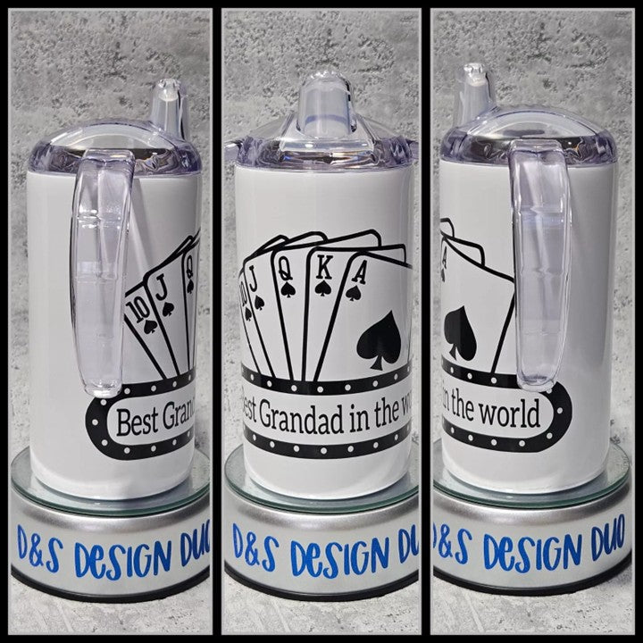 Personalised Drinks Sippy Cup Beaker For Disabled / Adults / Elderly / Dementia - Royal Flush