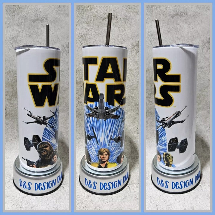 Star Wars - Personalised 20oz Stainless Steel Skinny Tumbler Drinks